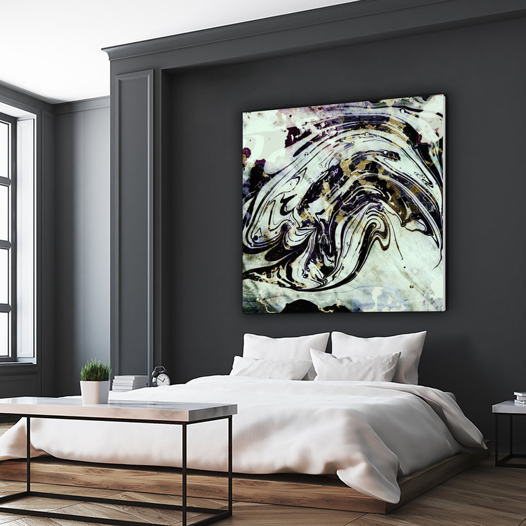 black gold marble by Haris Kavalla on GIANT ART - black digital painting