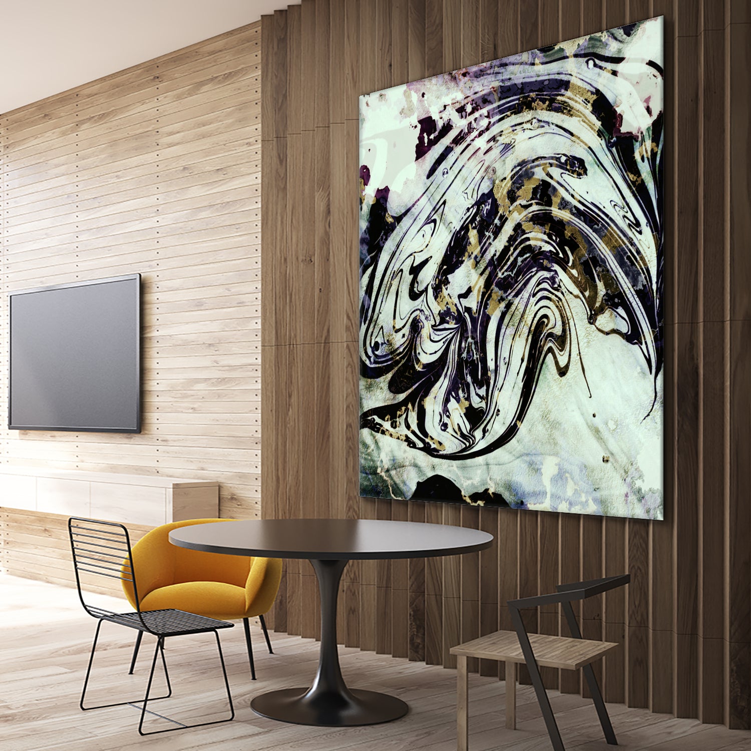 black gold marble by Haris Kavalla on GIANT ART - black digital painting