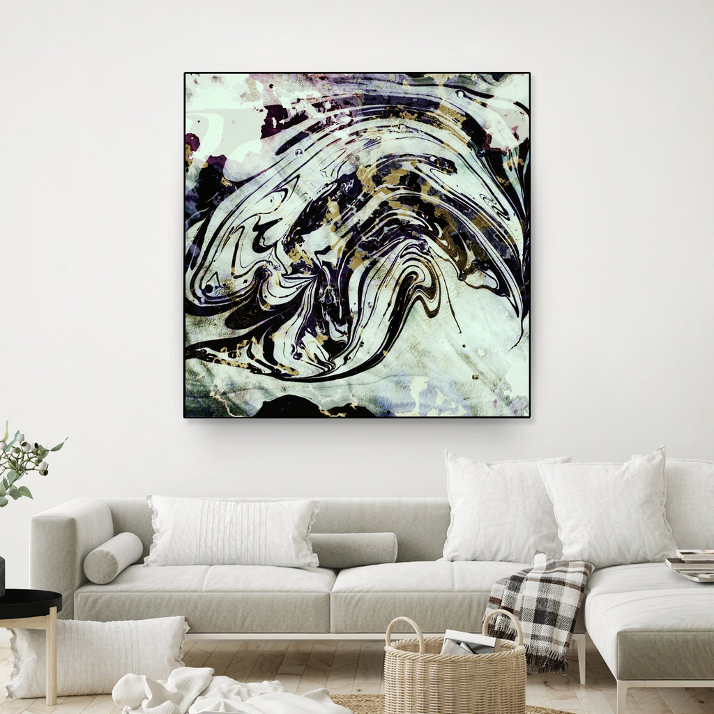 black gold marble by Haris Kavalla on GIANT ART - black digital painting