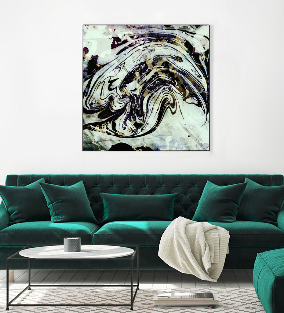 black gold marble by Haris Kavalla on GIANT ART - black digital painting