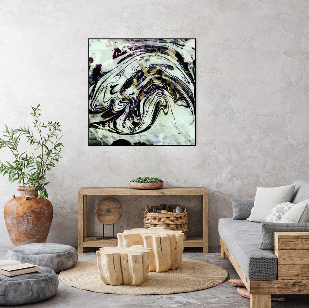 black gold marble by Haris Kavalla on GIANT ART - black digital painting