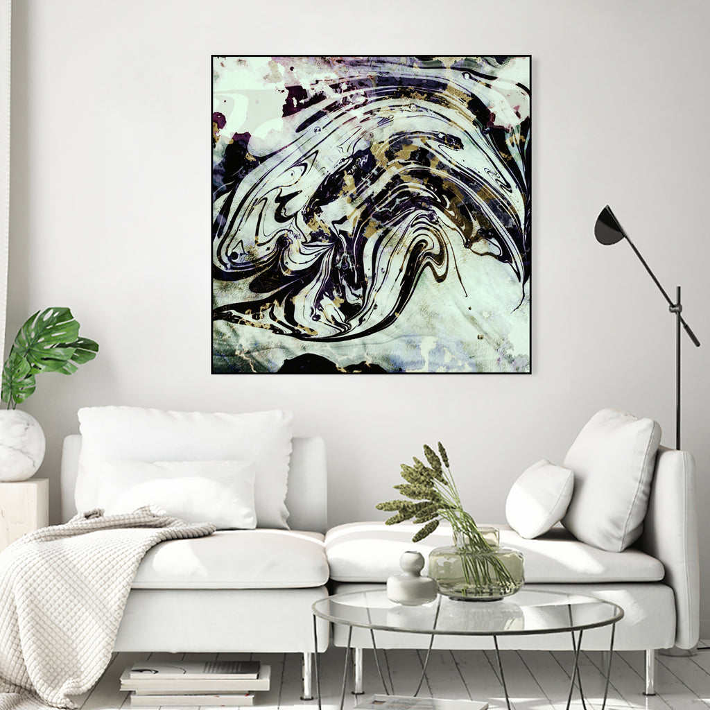 black gold marble by Haris Kavalla on GIANT ART - black digital painting