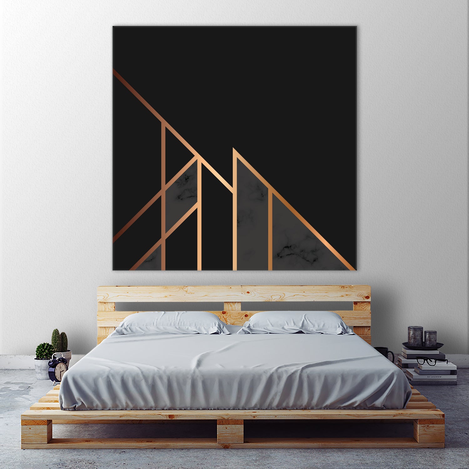 Marble Geometry 035 by Jelena Obradovic on GIANT ART - black vector illustration