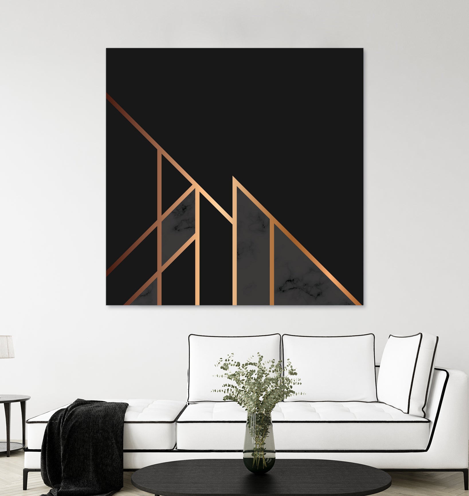 Marble Geometry 035 by Jelena Obradovic on GIANT ART - black vector illustration