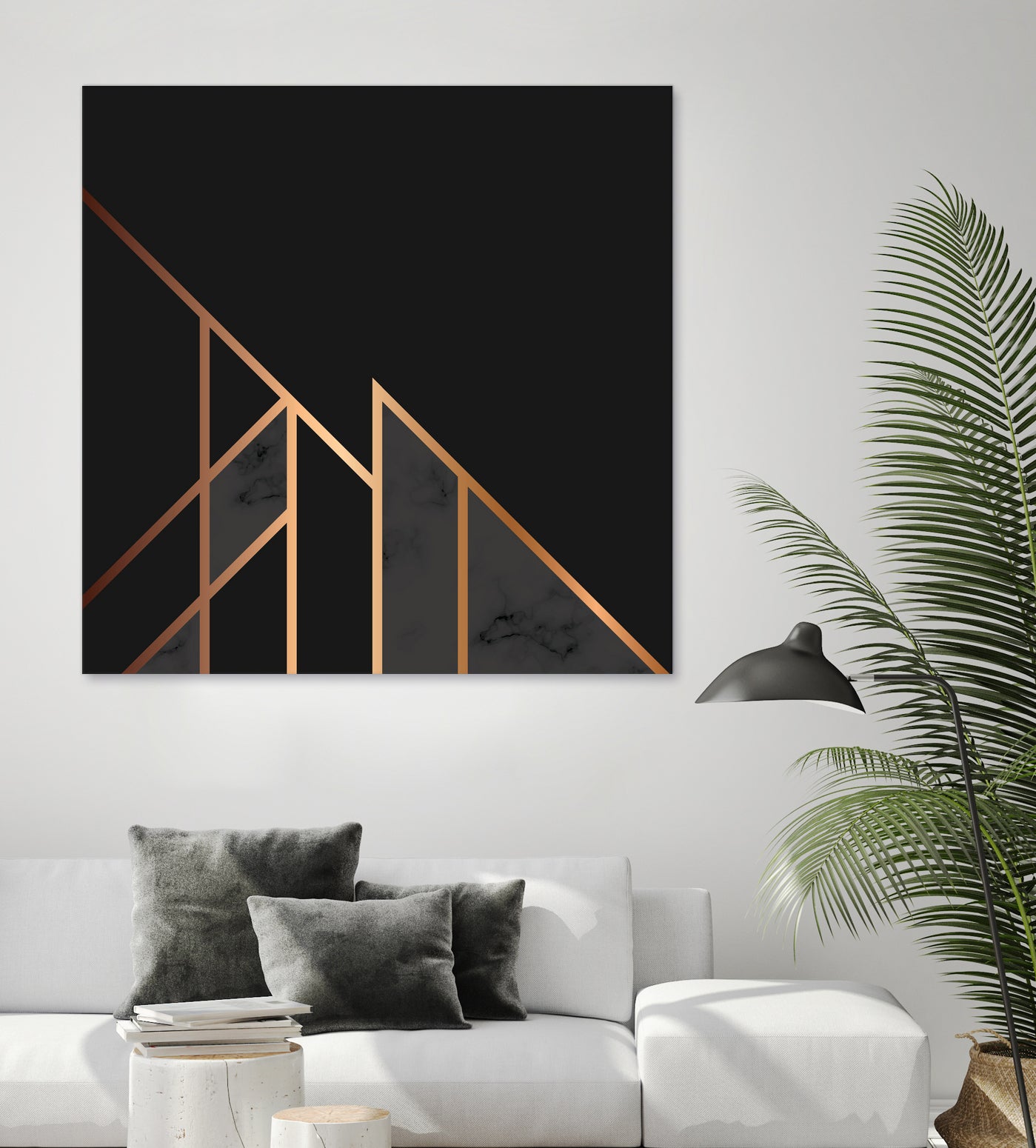 Marble Geometry 035 by Jelena Obradovic on GIANT ART - black vector illustration