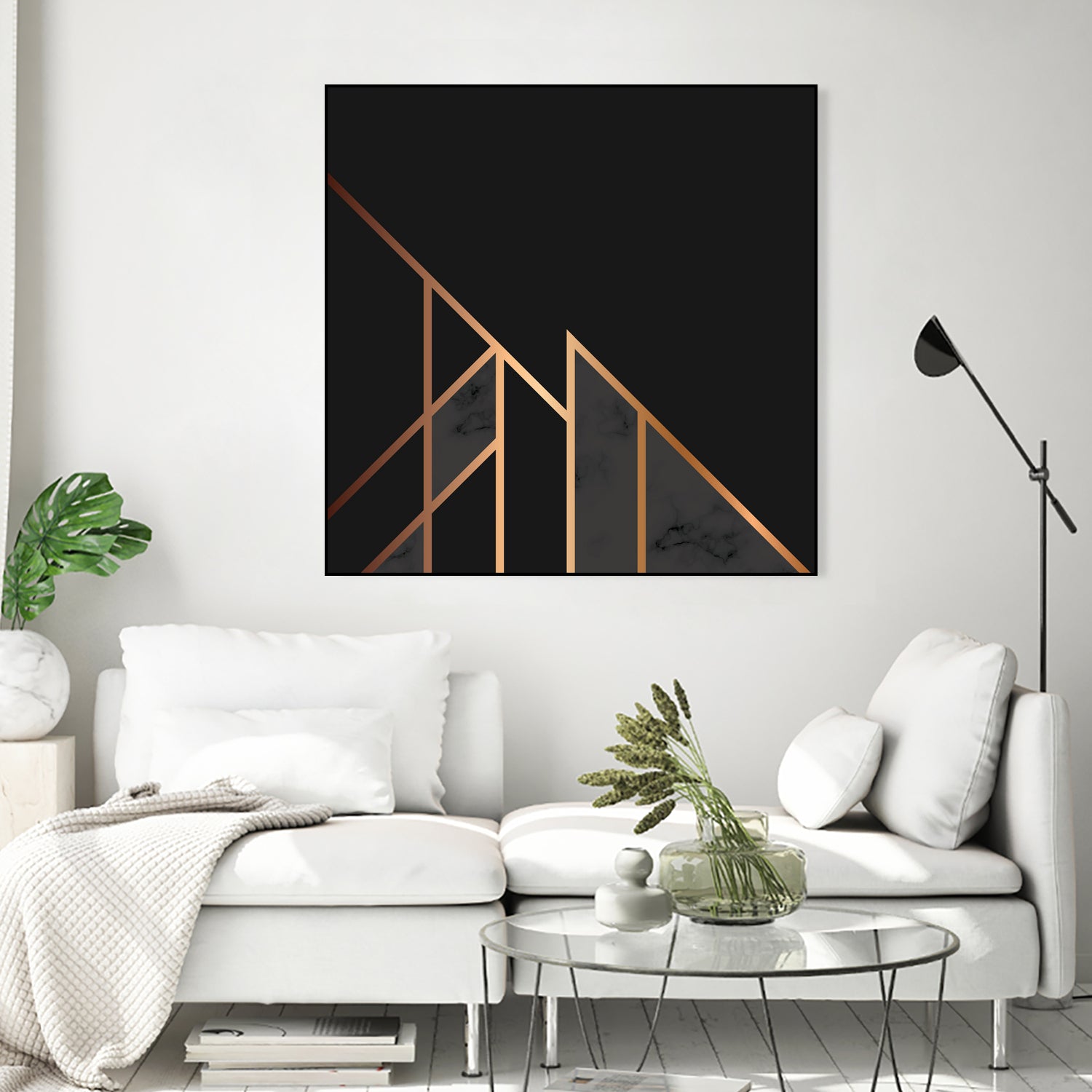 Marble Geometry 035 by Jelena Obradovic on GIANT ART - black vector illustration