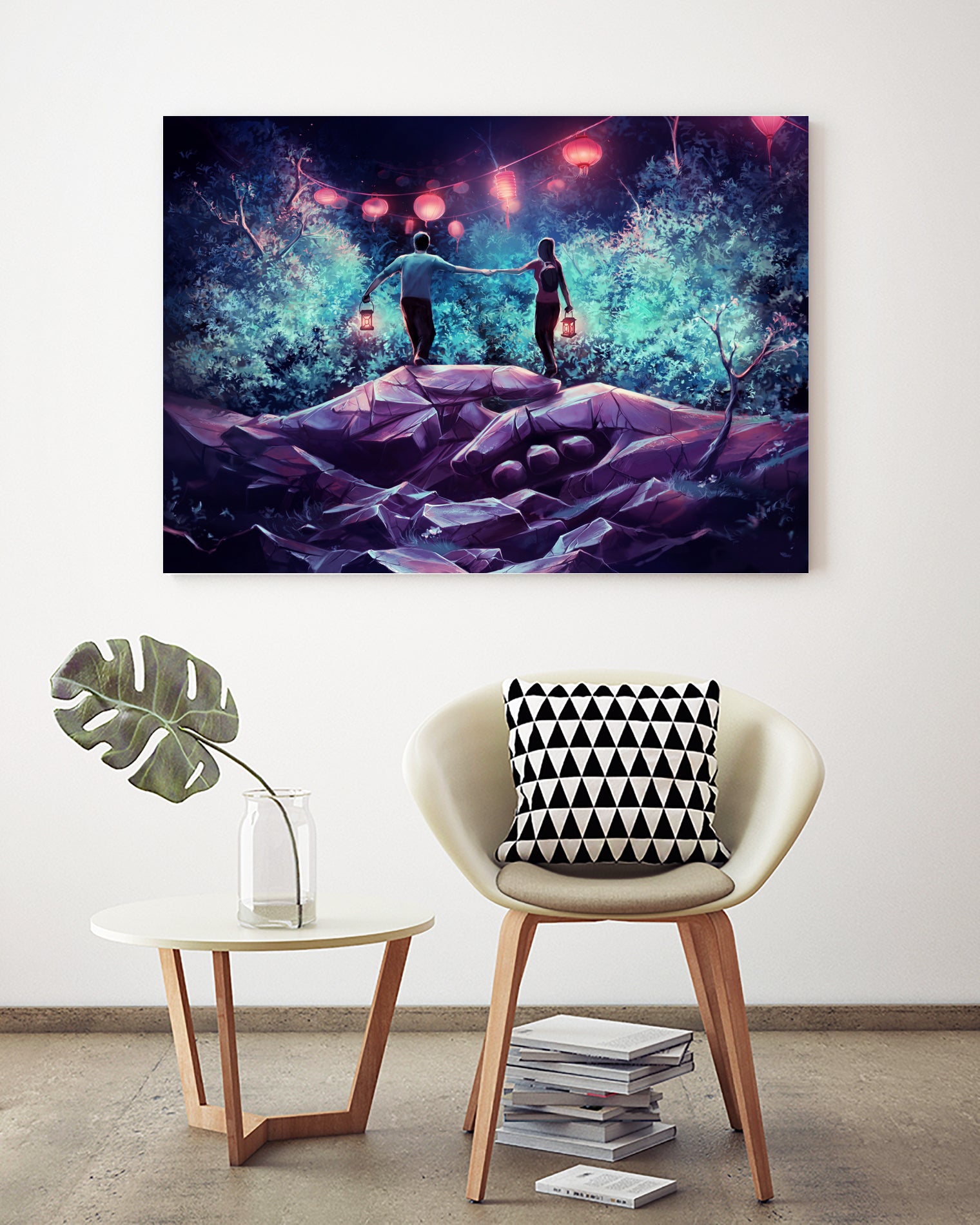 Face the unknown by Cyril Rolando on GIANT ART - green digital painting