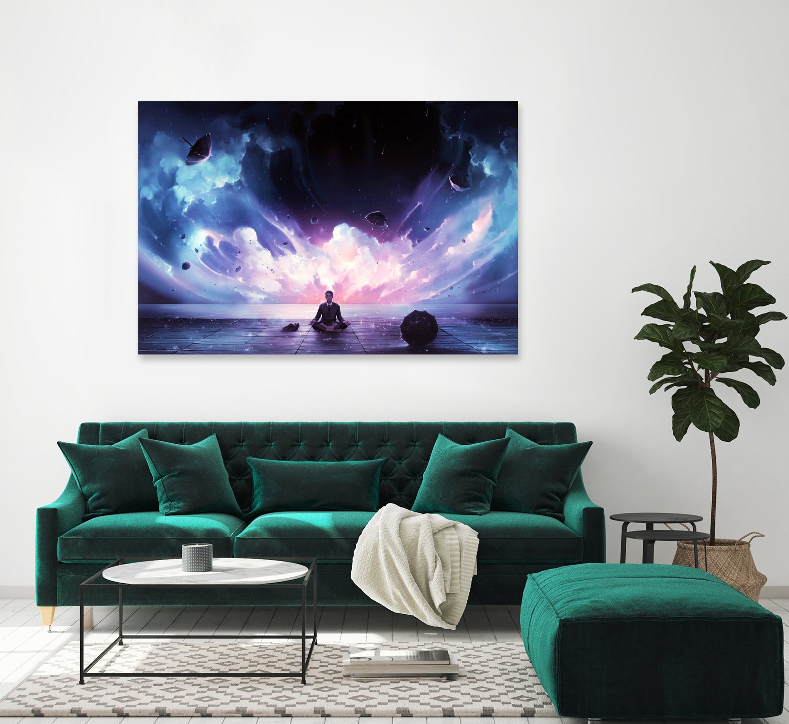 Eureka by Cyril Rolando on GIANT ART - blue digital painting