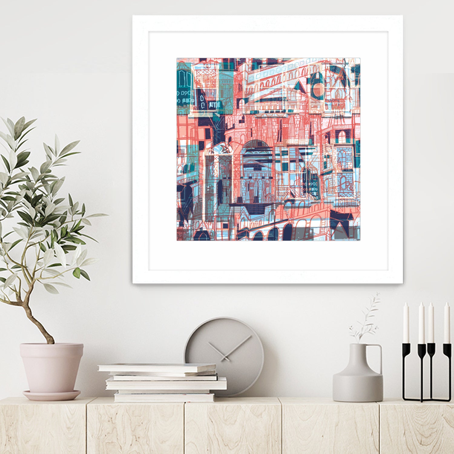 Downtown Funk by Insiyah Shahpurwalla on GIANT ART - orange photo illustration