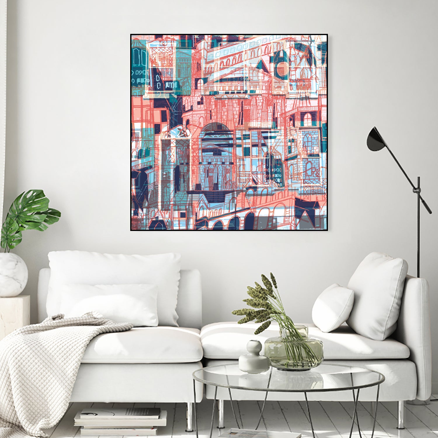 Downtown Funk by Insiyah Shahpurwalla on GIANT ART - orange photo illustration