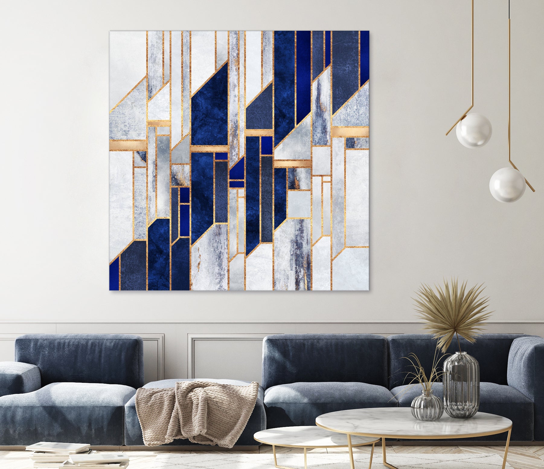 Blue Winter Sky by Elisabeth Fredriksson on GIANT ART - blue digital drawing