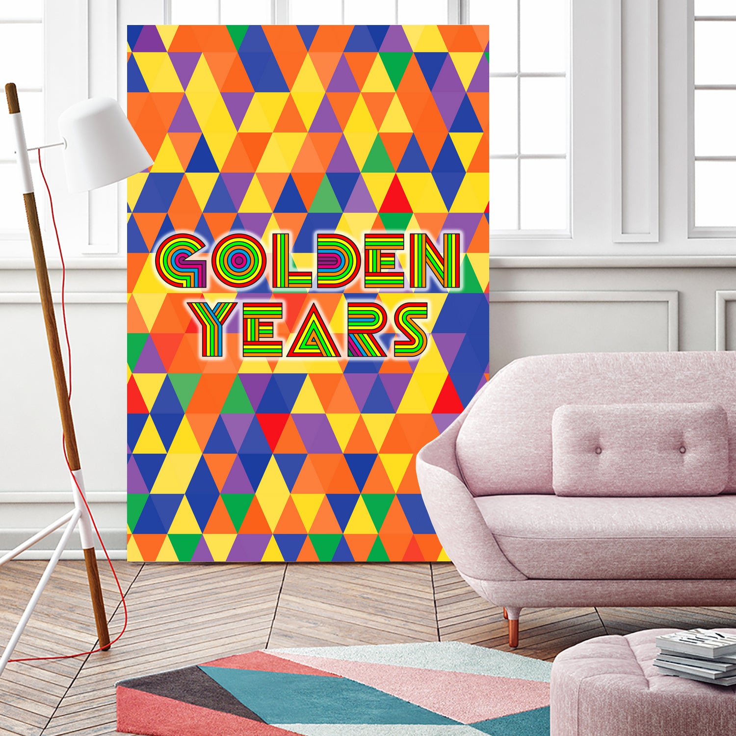 Golden Years by Ralph Frankenberg on GIANT ART - yellow typography