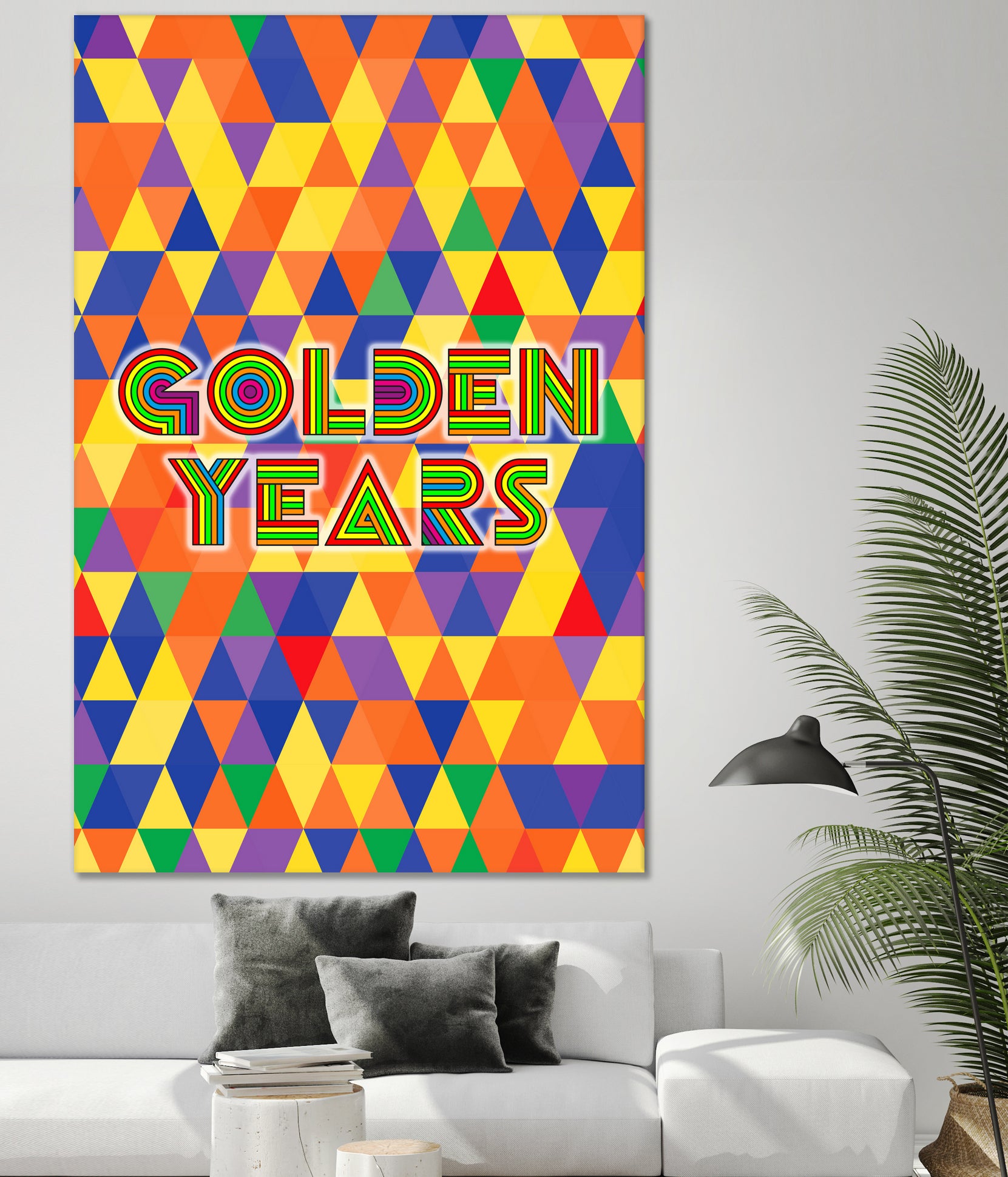 Golden Years by Ralph Frankenberg on GIANT ART - yellow typography