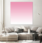 Aria Pink and White Gradient by Leah McPhail on GIANT ART - pink digital painting