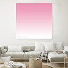 Aria Pink and White Gradient by Leah McPhail on GIANT ART - pink digital painting