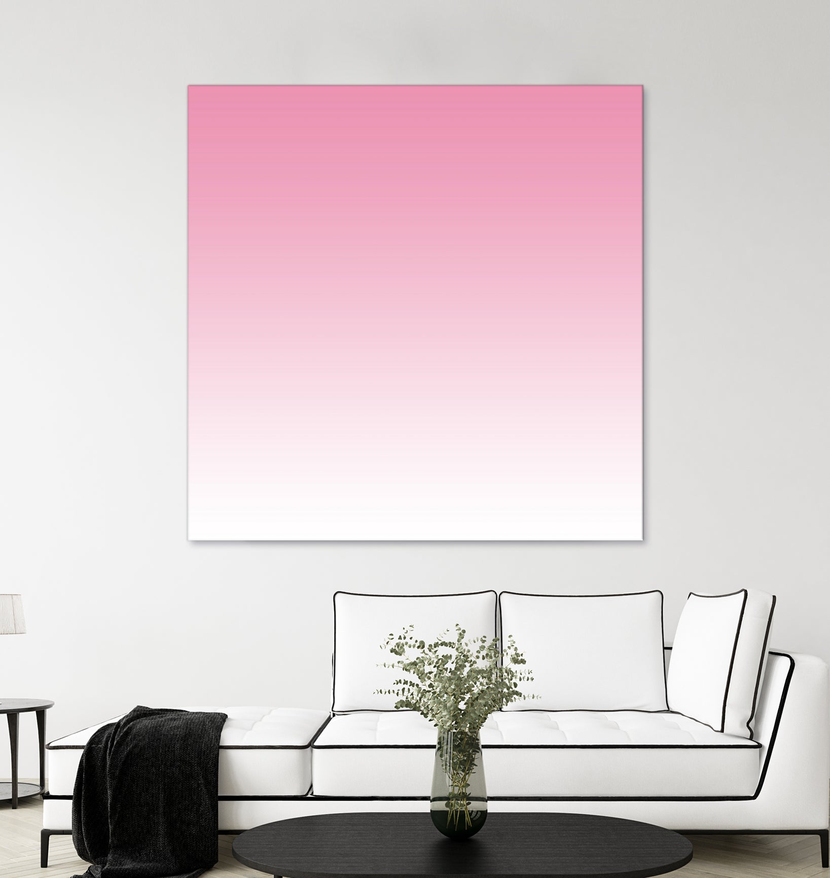 Aria Pink and White Gradient by Leah McPhail on GIANT ART - pink digital painting