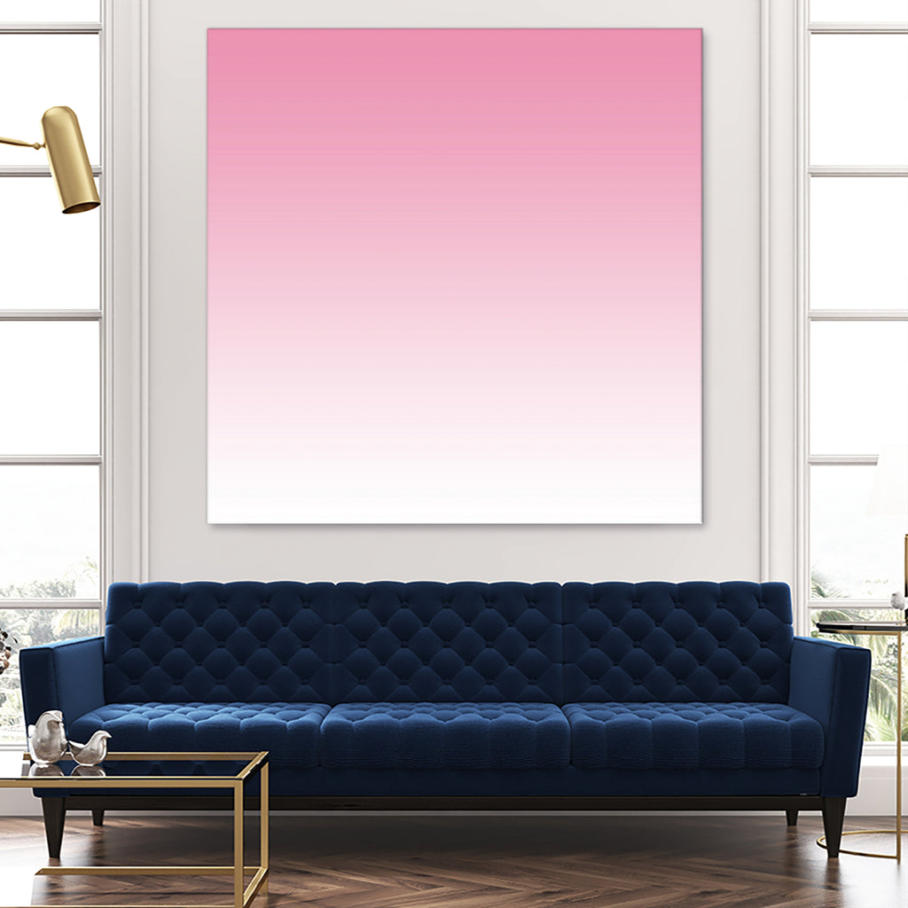 Aria Pink and White Gradient by Leah McPhail on GIANT ART - pink digital painting