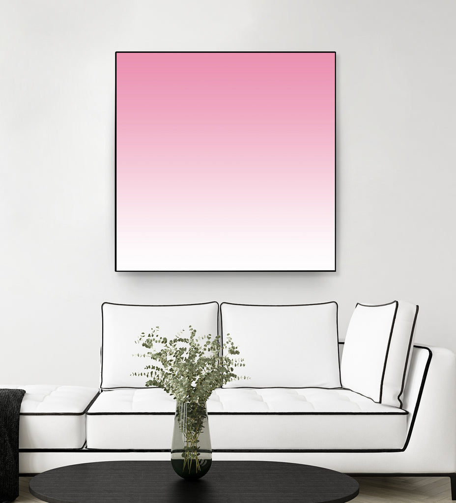 Aria Pink and White Gradient by Leah McPhail on GIANT ART - pink digital painting