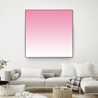 Aria Pink and White Gradient by Leah McPhail on GIANT ART - pink digital painting