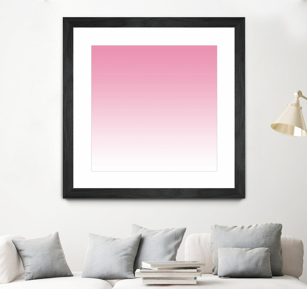 Aria Pink and White Gradient by Leah McPhail on GIANT ART - pink digital painting