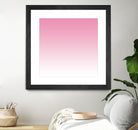 Aria Pink and White Gradient by Leah McPhail on GIANT ART - pink digital painting