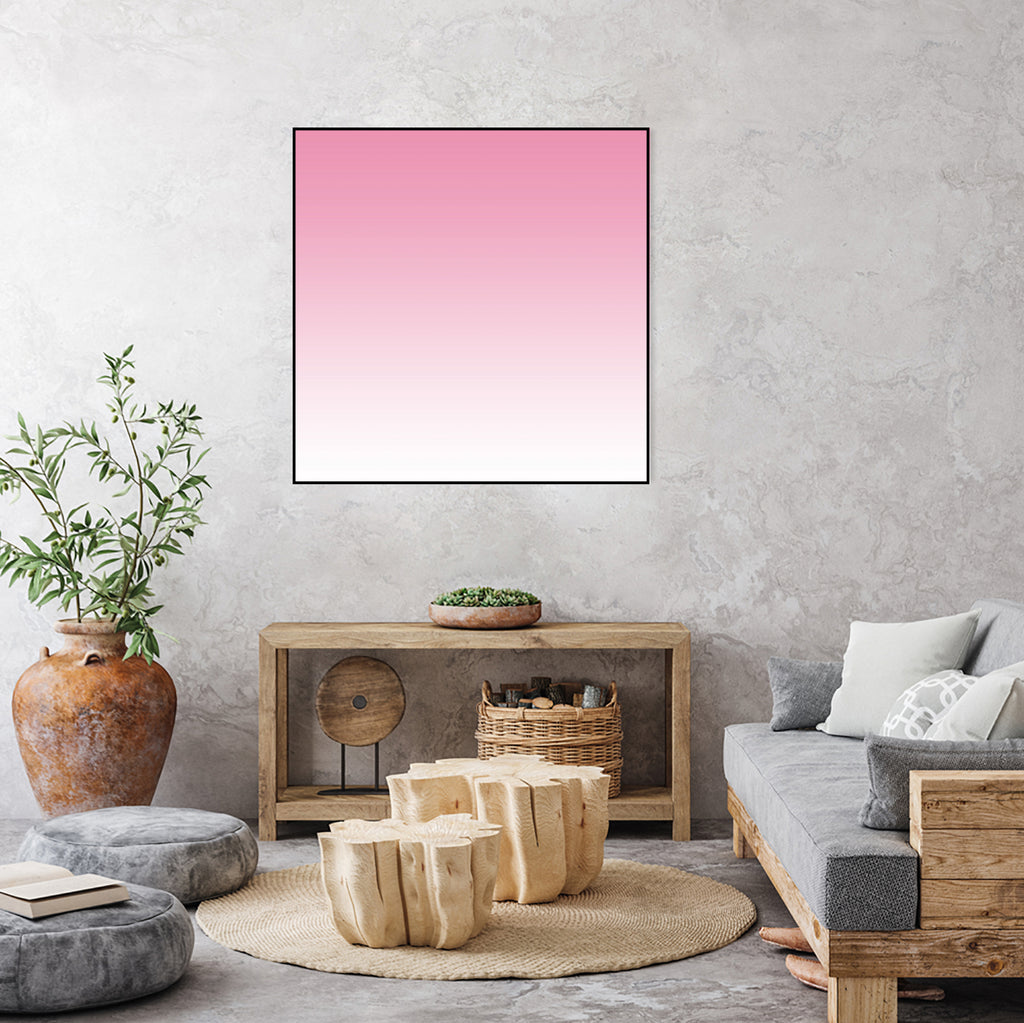 Aria Pink and White Gradient by Leah McPhail on GIANT ART - pink digital painting