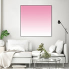 Aria Pink and White Gradient by Leah McPhail on GIANT ART - pink digital painting