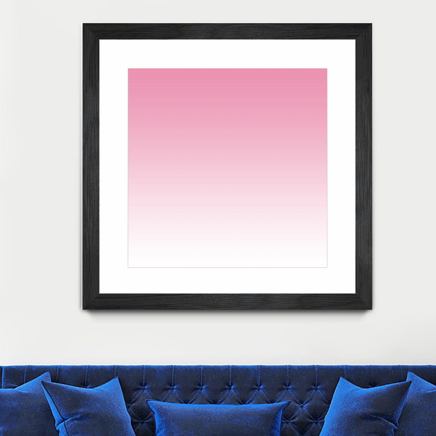 Aria Pink and White Gradient by Leah McPhail on GIANT ART - pink digital painting