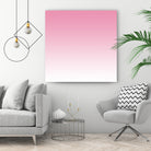 Aria Pink and White Gradient by Leah McPhail on GIANT ART - pink digital painting