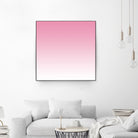 Aria Pink and White Gradient by Leah McPhail on GIANT ART - pink digital painting