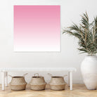 Aria Pink and White Gradient by Leah McPhail on GIANT ART - pink digital painting