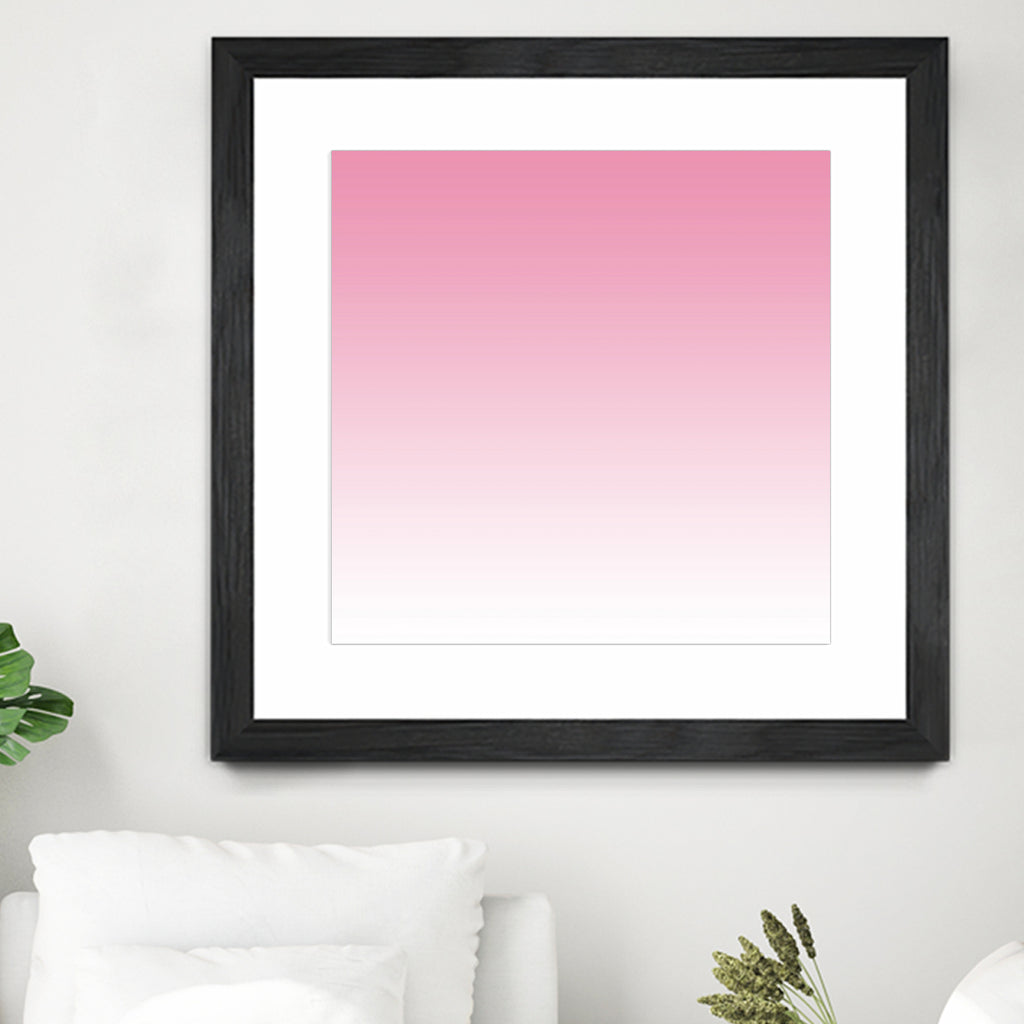 Aria Pink and White Gradient by Leah McPhail on GIANT ART - pink digital painting