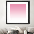 Aria Pink and White Gradient by Leah McPhail on GIANT ART - pink digital painting