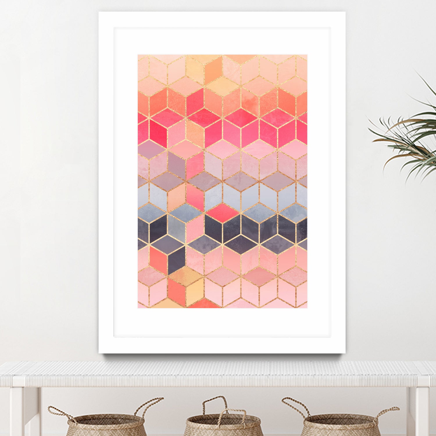 Happy Cubes by Elisabeth Fredriksson on GIANT ART - pink digital drawing