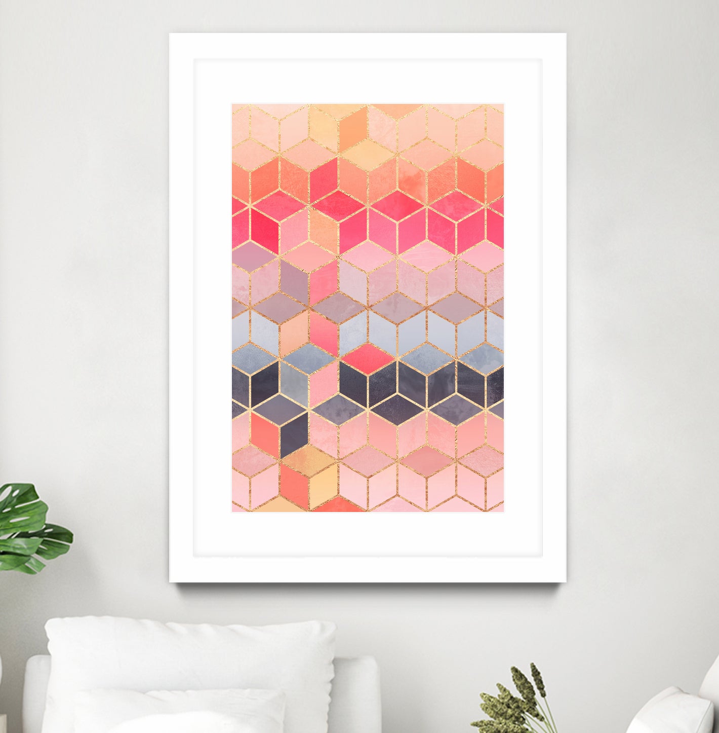 Happy Cubes by Elisabeth Fredriksson on GIANT ART - pink digital drawing