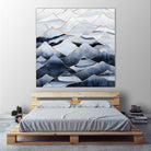 Mountains by Elisabeth Fredriksson on GIANT ART - blue digital drawing