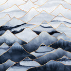 Mountains by Elisabeth Fredriksson on GIANT ART - blue digital drawing