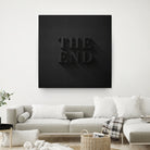 THE END by Daniel Coulmann on GIANT ART - black typography