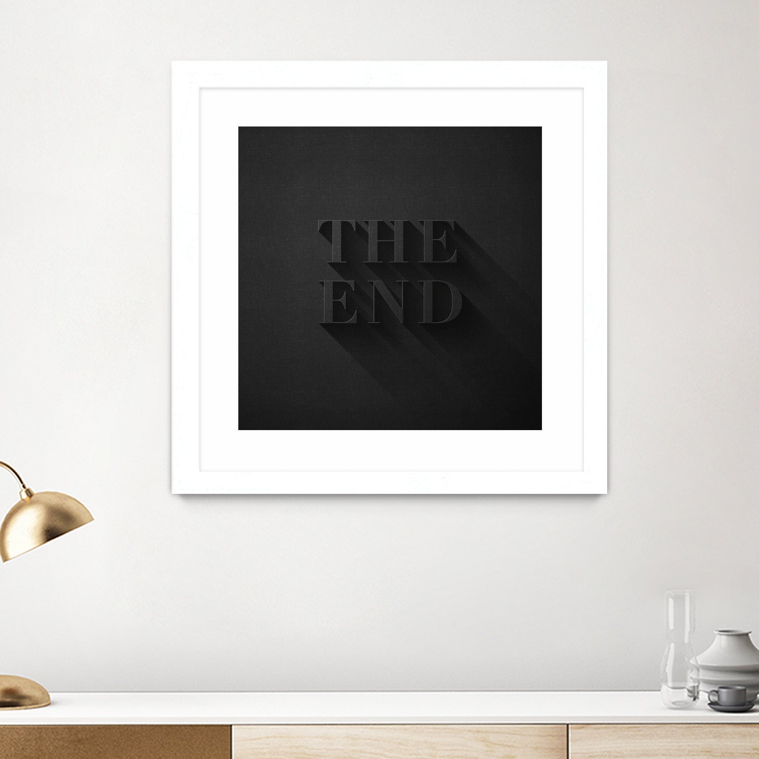 THE END by Daniel Coulmann on GIANT ART - black typography