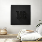 THE END by Daniel Coulmann on GIANT ART - black typography