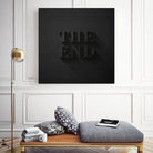 THE END by Daniel Coulmann on GIANT ART - black typography