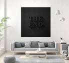 THE END by Daniel Coulmann on GIANT ART - black typography