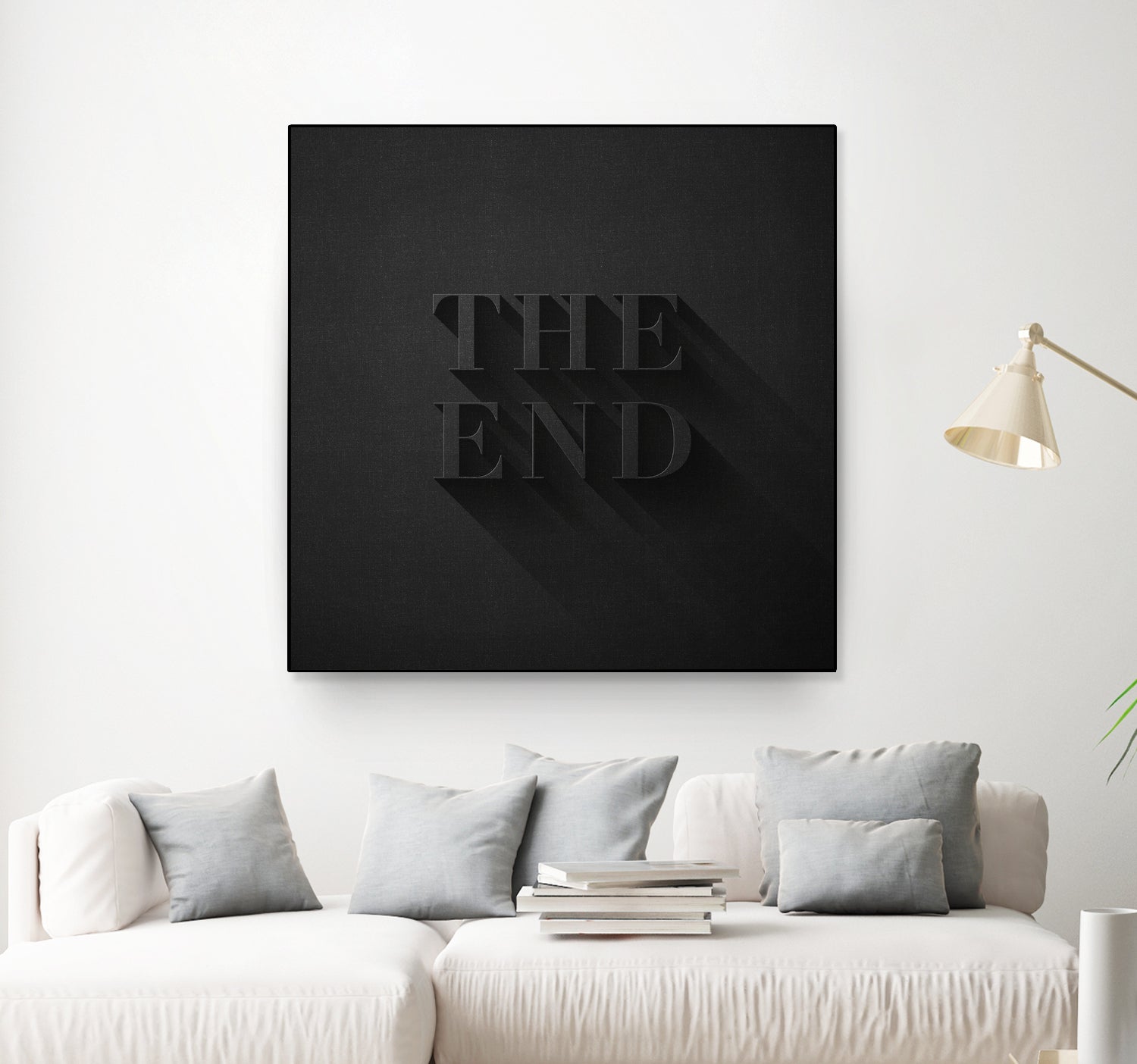 THE END by Daniel Coulmann on GIANT ART - black typography