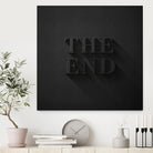 THE END by Daniel Coulmann on GIANT ART - black typography