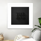 THE END by Daniel Coulmann on GIANT ART - black typography