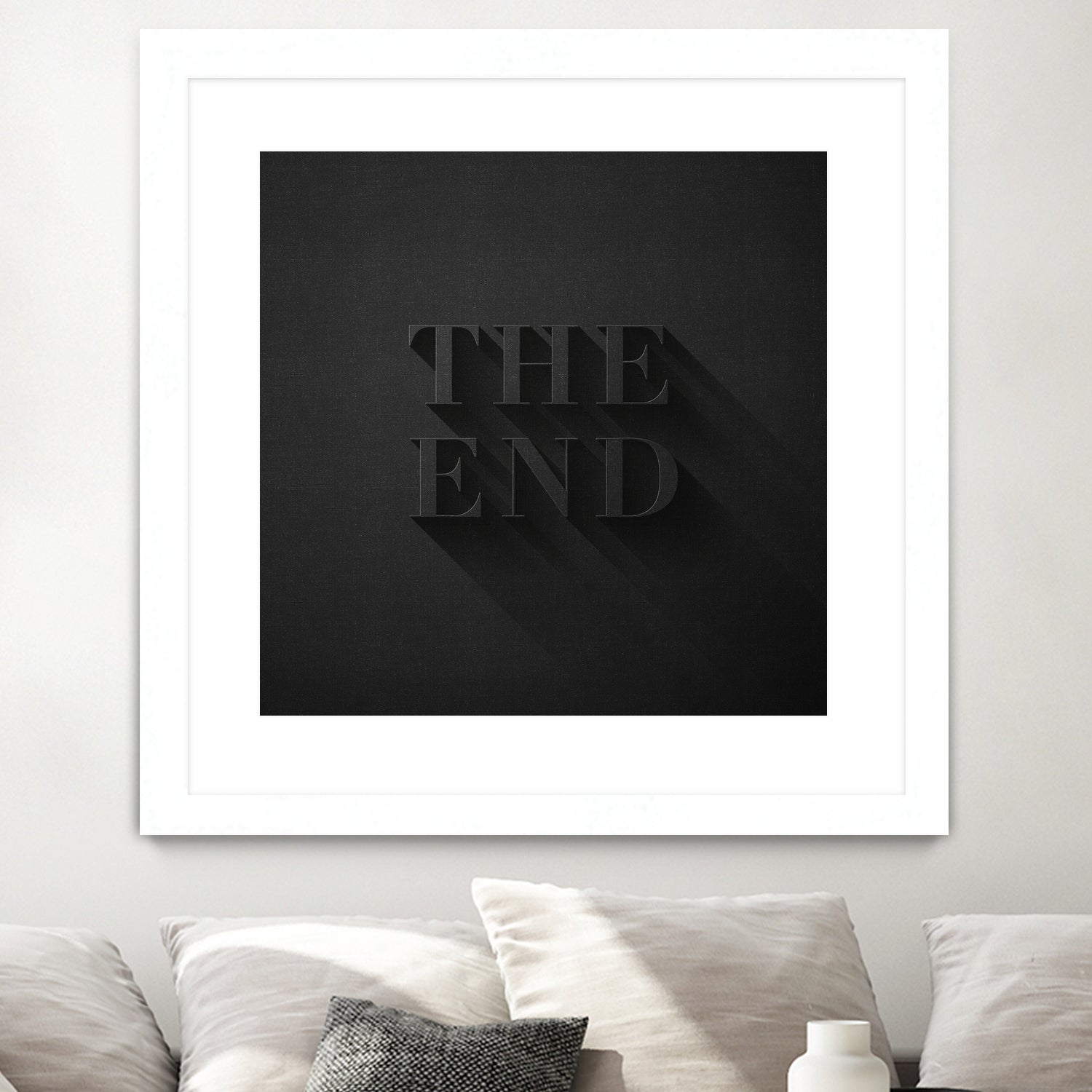 THE END by Daniel Coulmann on GIANT ART - black typography