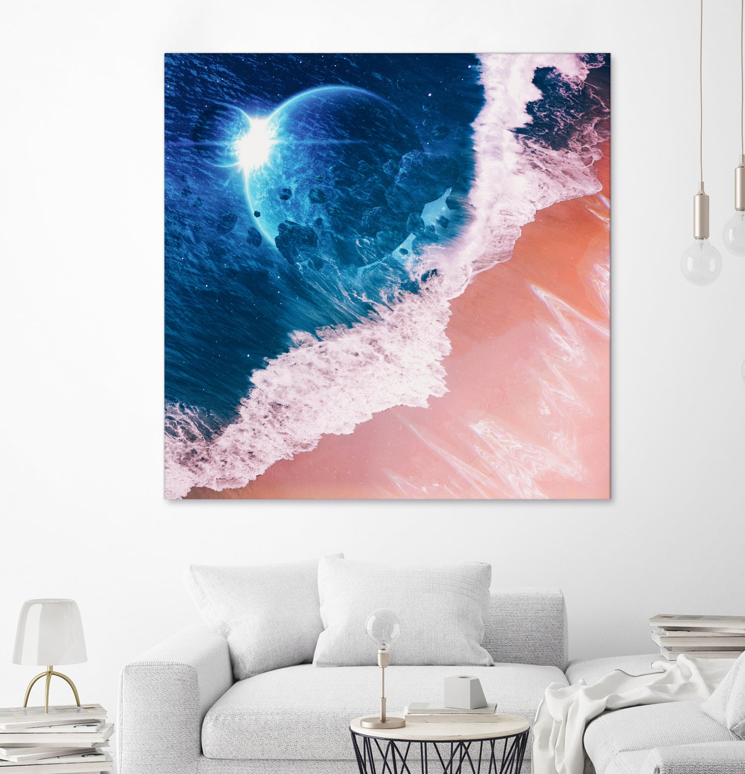 Rebel wave by Jorge Luis Miraldo on GIANT ART - blue digital painting