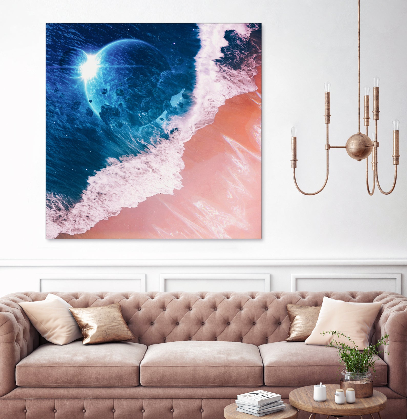 Rebel wave by Jorge Luis Miraldo on GIANT ART - blue digital painting