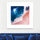 Rebel wave by Jorge Luis Miraldo on GIANT ART - blue digital painting