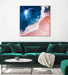 Rebel wave by Jorge Luis Miraldo on GIANT ART - blue digital painting